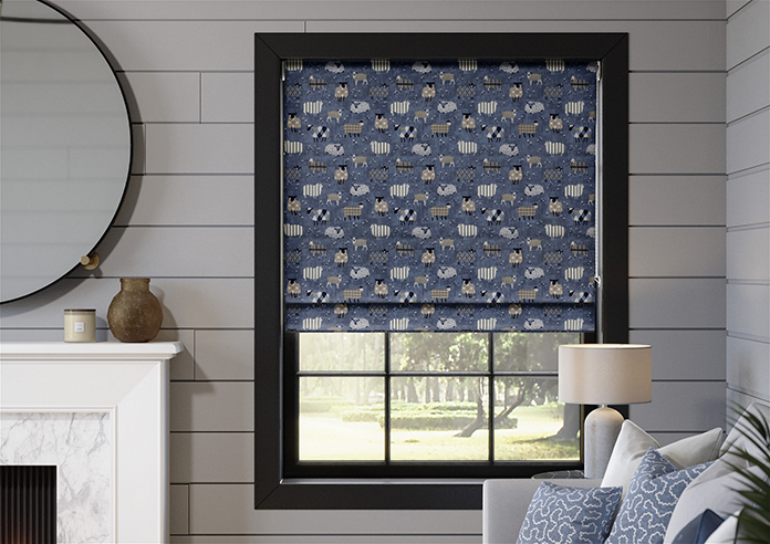 Baa Baa, Denim - Twist&Fit Roman Blind - Image 3